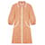 Maje Robes Coton Tweed Multicolore Orange  ref.819549