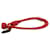 Pulsera de cuerda anudada de cuero de Bottega Veneta Roja  ref.819701