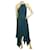 Michael Kors Cyan Blue Plissee Sleeveless Neckholder asymmetrische Länge Kleid Größe XS Blau Polyester  ref.820043