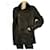 Roberto Cavalli Genuine Fur Shearling Lamb Zipper Jacket Coat size 48 Black Leather  ref.820044