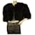 Autre Marque Vera Mont Genuine Feathers Black Short Bolero Jacket Tamanho Casaco Noite 44 Preto Pele  ref.820052