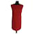 Courreges Robes Laine Rouge Corail  ref.820815