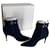 Calvin Klein New navy blue suede ankle boots Deerskin  ref.820826