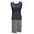 NEW CHRISTIAN DIOR DRESS 2H24615I HAVE563 36 S IN GRAY TRICOLOR WOOL DRESS Grey  ref.821007