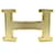 Hermès NEUF BOUCLE DE CEINTURE HERMES H GUILLOCHE 32MM EN METAL DORE GOLDEN BUCKLE BELT Métal Doré  ref.821098