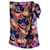 Prada Resort 2010 Falda de seda con estampado floral Art Nouveau Multicolor  ref.821195