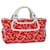 Céline CELINE Hand Bag Canvas Red Pink white Auth 36425 Cloth  ref.821257