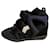 Isabel Marant Sneakers Black Navy blue Leather Synthetic  ref.821270