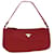 PRADA Pochette Accessoire Nylon Rouge Auth 36972  ref.822019