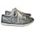 CHANEL Sneaker T.EU 37.5 Rindsleder Silber  ref.822471