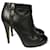 CHANEL  Ankle boots T.eu 37.5 Leather Black  ref.822605