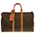 Louis Vuitton Keepall 45 Castaño Lienzo  ref.822747