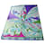 EMILIO PUCCI Grand carré de soie multicouleur Multicolore  ref.823061