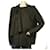 Cardigan con camicetta a portafoglio in lana vergine nera Cacharel con dimensioni del pannello della sciarpa 42 Nero  ref.823079