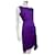 Diane Von Furstenberg DvF Bec silk dress in purple Elastane  ref.823093