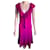 Diane Von Furstenberg DvF Vintage Baila Kleid mit Rüschen Pink Fuschia Viskose  ref.823094