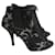 GIVENCHY  Ankle boots T.eu 38 cloth Black  ref.823490