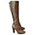 BARBARA BUI  Boots T.eu 36 Leather Golden  ref.823546