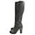 MIU MIU  Boots T.eu 37 Patent leather Grey  ref.823625