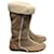 PRADA  Boots T.eu 37 Leather Beige  ref.823626