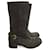 PRADA  Boots T.eu 35.5 Suede Brown  ref.823628