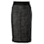 Giambattista Valli Tweed Pencil Skirt in Grey Linen  ref.824338