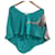 Chloé CHLOE Sciarpe T.  silk Turchese Seta