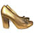 Chloé CHLOE  Heels T.eu 37.5 Exotic leathers Golden  ref.824556