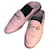 GUCCI  Flats T.eu 40.5 Leather Pink  ref.824626