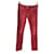 ISABEL MARANT ETOILE Jeans T.fr 36 Baumwolle Rot  ref.824783