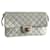 Chanel TIMELESS Branco Couro  ref.824873