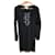 PACO RABANNE Robes T.fr 36 silk Soie Noir  ref.825299