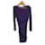 LEONARD Robes T.fr 40 Viscose Violet  ref.825492