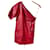 LOUIS VUITTON Robes T.fr 36 cuir de vachette Rouge  ref.825495