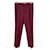 GUCCI  Trousers T.fr 42 WOOL Dark red  ref.825530