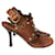 Céline CELINE  Sandals T.eu 36.5 Leather Brown  ref.826007