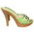 DOLCE & GABBANA  Sandals T.eu 37 cloth Green  ref.826033