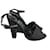 FENDI  Sandals T.eu 38 cloth Black  ref.826039