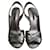 LOUIS VUITTON  Sandals T.eu 37 Patent leather Grey  ref.826102