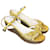 MIU MIU  Sandals T.eu 38.5 Exotic leathers Yellow  ref.826116