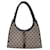 Braune Gucci Bardot-Tasche aus Segeltuch Leinwand  ref.826267