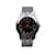 Gucci Edelstahl-Mod 5500 M Unisex-Armbanduhr Schwarz Silber  ref.826348
