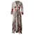 Vestido largo con cuello en V de Zimmermann en lino con estampado floral  ref.826350