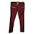 ISABEL MARANT ETOILE Jeans T.fr 36 cotton Rosso Cotone  ref.827073