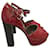MARNI  Sandals T.eu 40 Leather Red  ref.827195