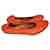 LANVIN  Ballet flats T.eu 36.5 Patent leather Orange  ref.827308