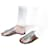 GIUSEPPE ZANOTTI  Sandals T.eu 37.5 Leather Silvery  ref.827339