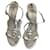 GIUSEPPE ZANOTTI  Sandals T.eu 37 Leather Silvery  ref.827341