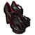 SONIA RYKIEL  Sandals T.eu 35 Patent leather Dark red  ref.827350
