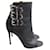 CHRISTIAN LOUBOUTIN  Ankle boots T.eu 38 Leather Black  ref.827703